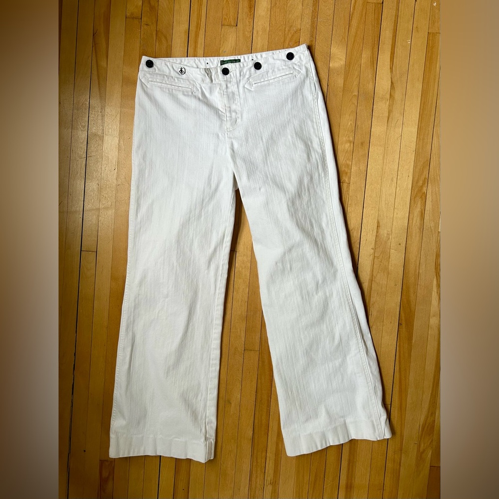 Ralph Lauren Vintage 90s White Sailor Jeans - Picture 3 of 10